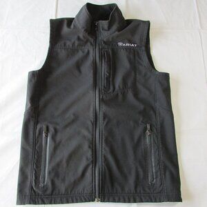 Ariat Boy's LG (14-16) Full Zip Softshell Water Resist Vest Black